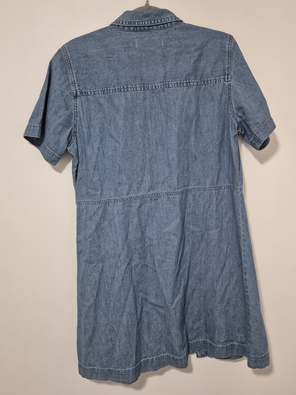 Madewell Short-Sleeve Denim Tunic - Blue 100% Cotton - Picture 2 of 7